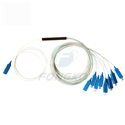 1x8 1 1*32 1*64 FTTH PLC Splitter de tubes en acier SC UPC Splitter de tubes en acier en fibre optique 0,9 mm