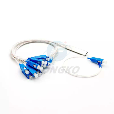 1x8 1 1*32 1*64 FTTH PLC Splitter de tubes en acier SC UPC Splitter de tubes en acier en fibre optique 0,9 mm