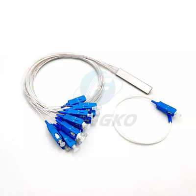 1x8 1 1*32 1*64 FTTH PLC Splitter de tubes en acier SC UPC Splitter de tubes en acier en fibre optique 0,9 mm