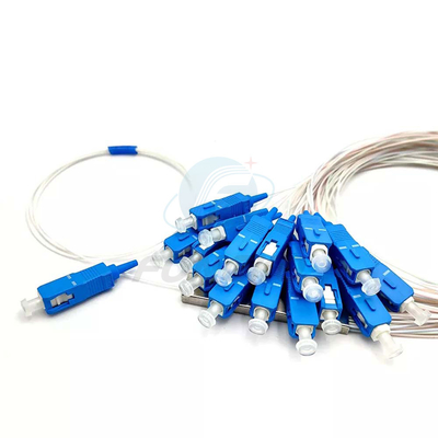 1x8 1 1*32 1*64 FTTH PLC Splitter de tubes en acier SC UPC Splitter de tubes en acier en fibre optique 0,9 mm