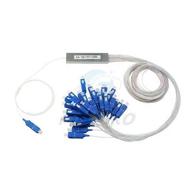 1x8 1 1*32 1*64 FTTH PLC Splitter de tubes en acier SC UPC Splitter de tubes en acier en fibre optique 0,9 mm
