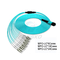 100G OM3 MPO 8 12 à 24 pullovers duplex de fibre du câble MTP d'évasion de fibre multimode du noyau LC