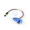 MTP MPO au mode unitaire optique 0.9mm de corde de correction de tresse de sortance de fibre de Sc UPC
