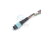 12 câble OM3 de sortance de la fibre MPO LC au millimètre de fibre de 0.9mm de corde de correction optique