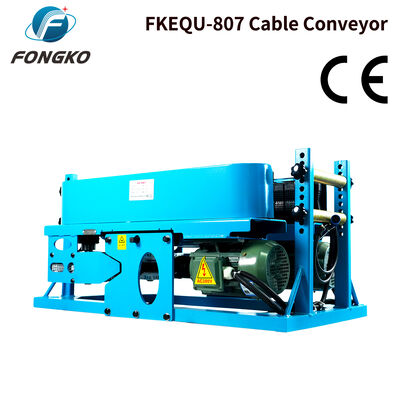FONGKO FKEQU-807 Machine électrique de tirage de câbles Convoyeur de câbles à chenilles en caoutchouc pour pose de câbles d'alimentation et de câbles optiques