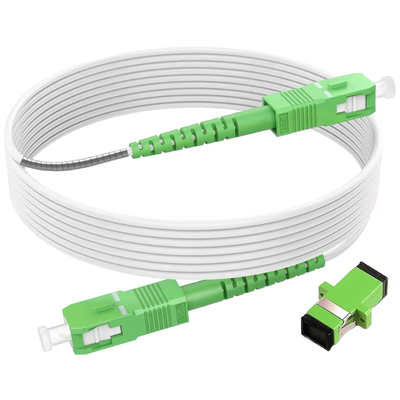 Câble Internet Fibre Optique FONGKO 3m SC/APC Blindé Fibre Patch Cable OS2 Fibre Optique Monomode Patch Cord