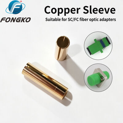 FONGKO Pays d'origine Japon SC/FC Adaptateur à fibre optique Manche en cuivre MM E TYPE SLEEVE 11.4 Tubes creuses en laiton