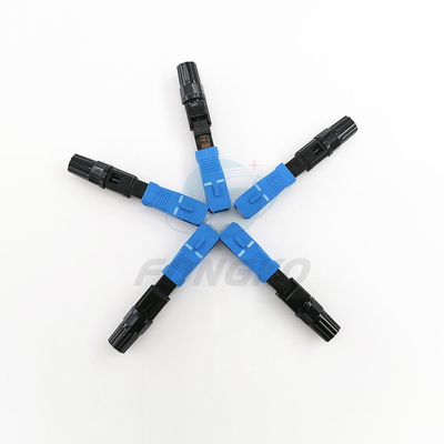 Connecteur rapide optique de fibre de Sc UPC pour l'arrêt de gisement de câble d'interface de FTTH