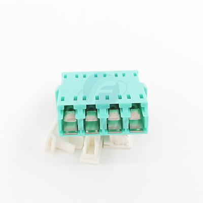 Traversée à volets de l'adaptateur LC de câble optique de la fibre OM3 de quadruple pour CATV