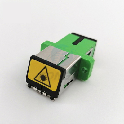 Adaptateurs optiques automatiques en plastique de fibre du cache anti-poussière SC/APC de noir d'adaptateur de volet en métal APC/SC de ventes chaudes
