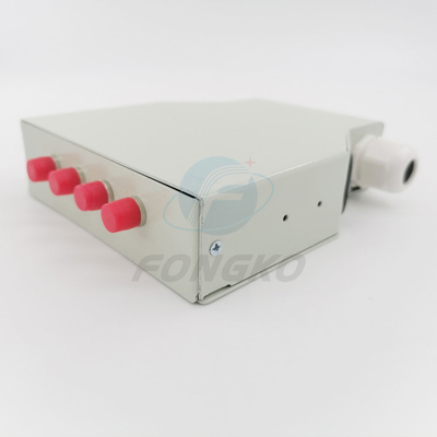 4 la boîte d'épissurage optique de coffret d'extrémité de la fibre FTTH de rail du noyau FC DIN