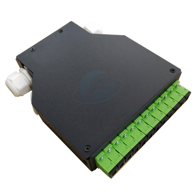 Tableau de connexions de coffret d'extrémité du rail FTTH du port SC/APC DIN du noir 12