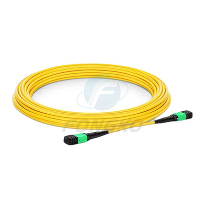 Pullover unimodal 8 de fibre de 1 mètre 10G de MPO RPA 12 personnalisation de soutien de 24core 40G100G 1310 1550NM