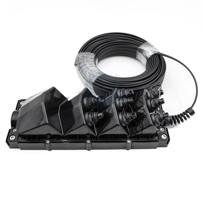 Boîte de jonction optique horizontale gauche de fermeture d'épissure de la fibre 8