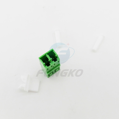 Adaptateur optique de fibre de boucle en plastique duplex de LC RPA avec le shrapnel Flangeless en métal